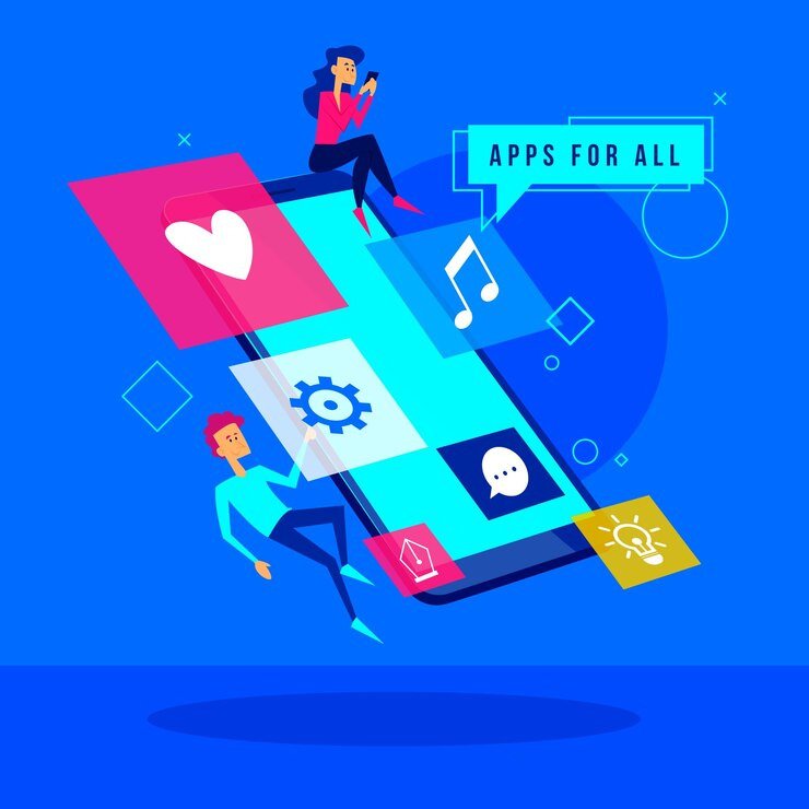 mobile-apps-concept-landing-page